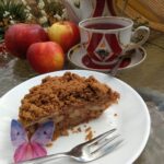 pie de manzana con harina de trigo sarraceno y sin azucar
