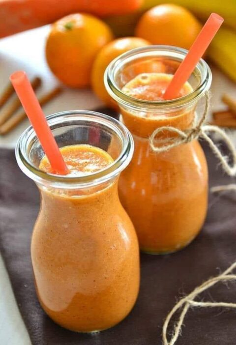 smoothie de zanahoria con canela