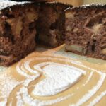 bizcocho de chocolate con manzana como hacer postre facil y rapido