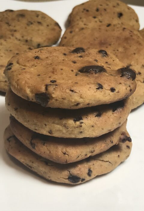 receta de galletas de garbanzos, veganas, sin gluten