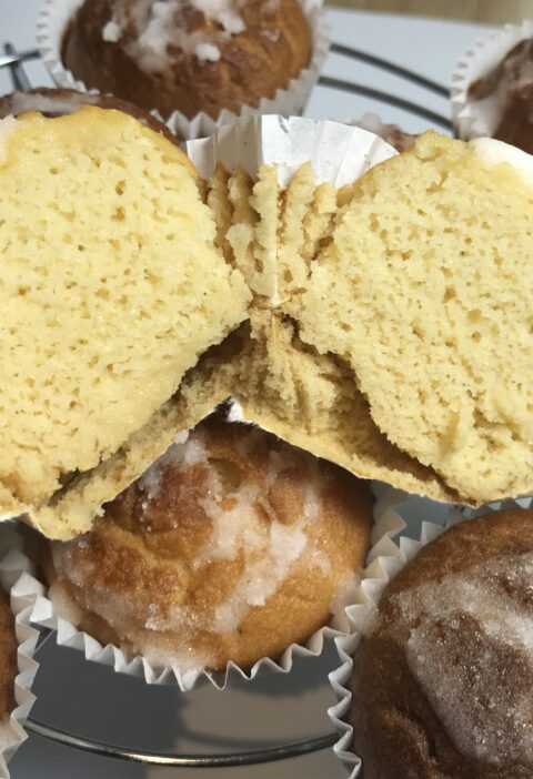 magdalenas dulces con alubias blancas, sin gluten, faciles y rapidas de hacer, 5 ingredientes, celiaquia