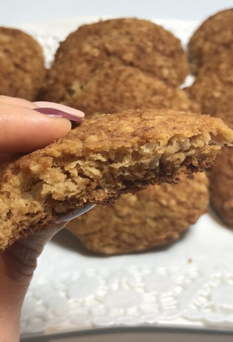 galletas con alubias blancas y almendras, sin azucar, sin harina, aptas para veganos