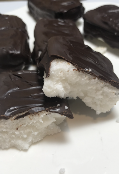 barritas de coco , bounty casero, la mejor receta, fit, fitness, saludable,