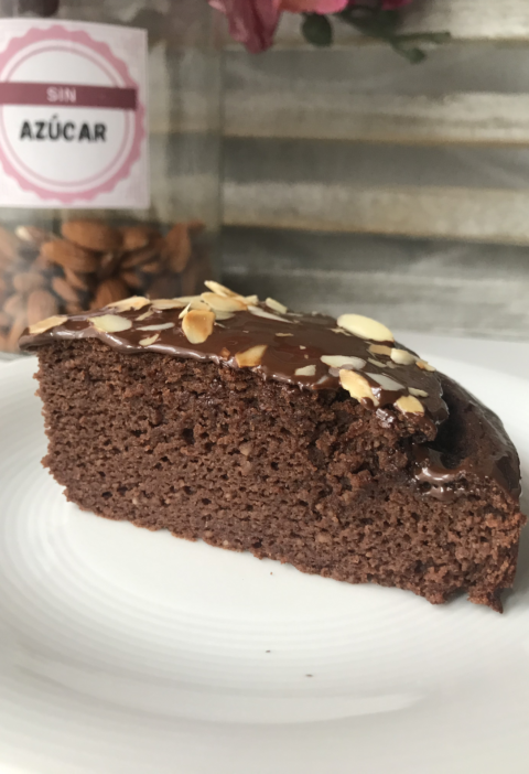brownie de garbanzos cocidos sin harina sin azúcar, sin gluten