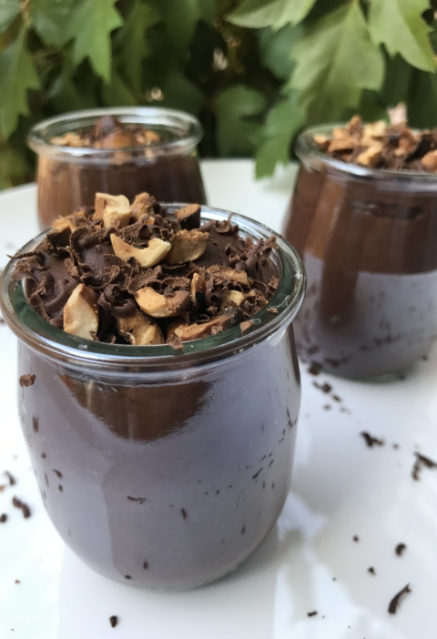 natillas caseras de chocolate saludables, sin azucar, sin huevos