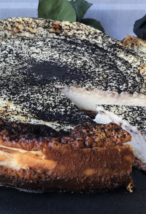 tarta de yogur griego, saludable,sin azucar, sin harina, sin gluten