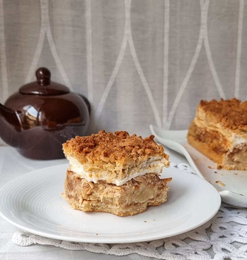 pastel de manzana y canela sin gluten, premezcla sin gluten, harina de trigo sarraceno, sin azucar,