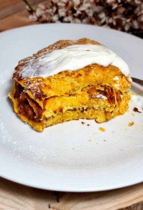 tortitas de calabaza y yogur, sin azucar, sin harina