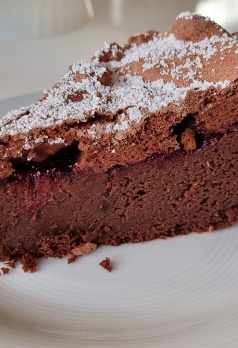 tarta sin harina, sin azucar, dulce con garbanzos