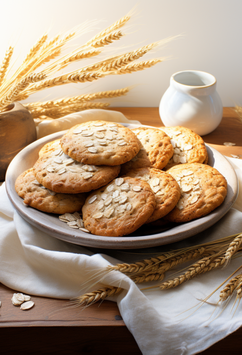 galletas de avena y trigo sarraceno sin azucar