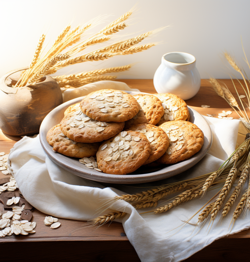 galletas de avena y trigo sarraceno sin azucar