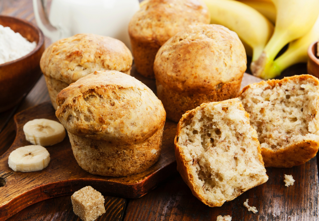 Muffins de Plátano con Avena: Una Explosión de Sabor y Nutrición