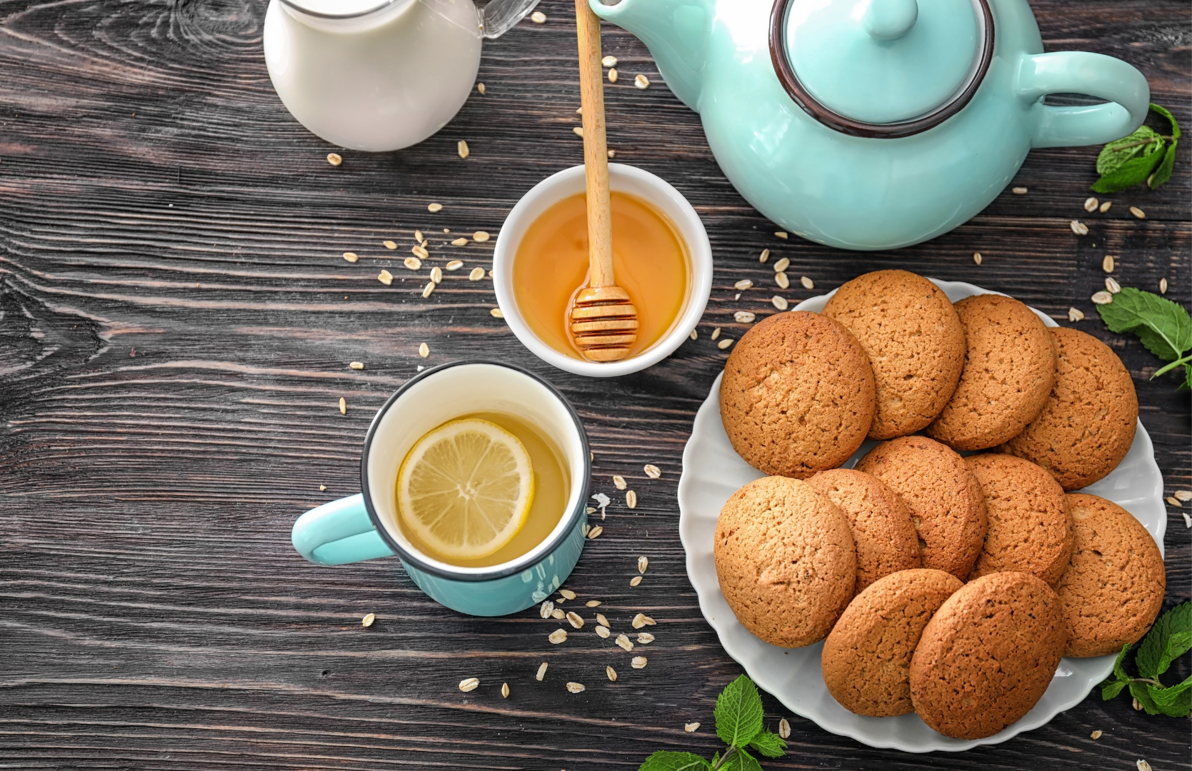 Galletas de Avena y Miel: Una opción de merienda saludable y deliciosa.